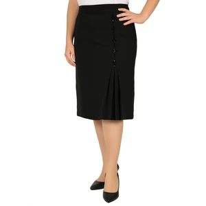 Kısa Büyük Beden Payet Ve Taş Detaylı Astarlı Krep Anne Eteği