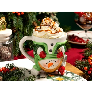 English Home Yılbaşı Cheery Snowman Dolomite Kupa 300 ml Renkli