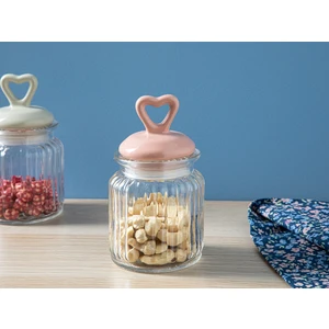 English Home Mini Heart Cam Kavanoz 260 ml Pembe