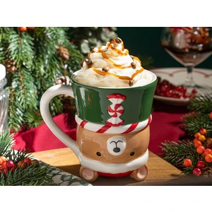 English Home Yılbaşı Happy Bear Dolomite Kupa 300 ml Renkli