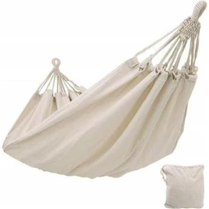 Çift Hamak Dış Mekan Rollover Önleme Kampı Tuval Hatio Swing Yatak Hato Seyahat Yürüyüşü 200X150CM Gerçek Kullanım Alanı (Yurt Dışından)