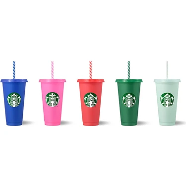 Starbucks Starbucks® Renkli 5'li Reusable Soğuk Içecek Bardağı (710 Ml.) -