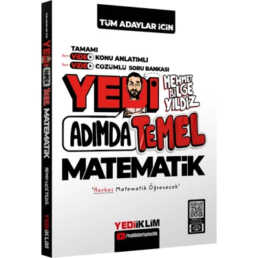 Yediiklim Yayınları Tüm Adaylar Için Yedi Adımda Temel Matematik Video Konu Anlatımlı Video Çözümlü