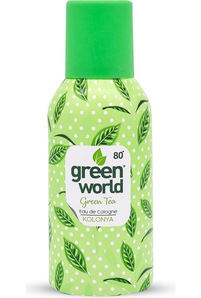 Green World Kolonya Green Tea Aerosol Sprey - 150 ml
