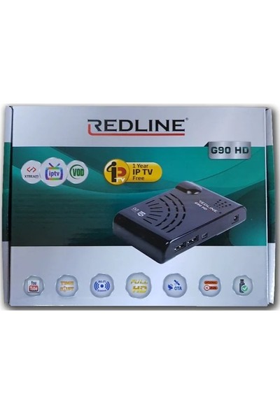 Redline G 90 HD 1 Yıl Free IP Full HD Uydu Alıcı