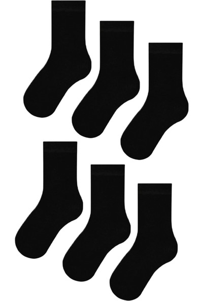 Mem Socks 6'lı Unisex Çocuk Pamuk Soket Çorap