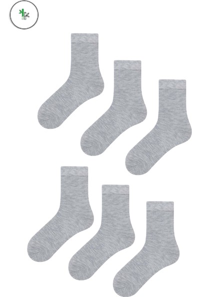 Mem Socks 6'lı Unisex Çocuk Bambu Soket Çorap