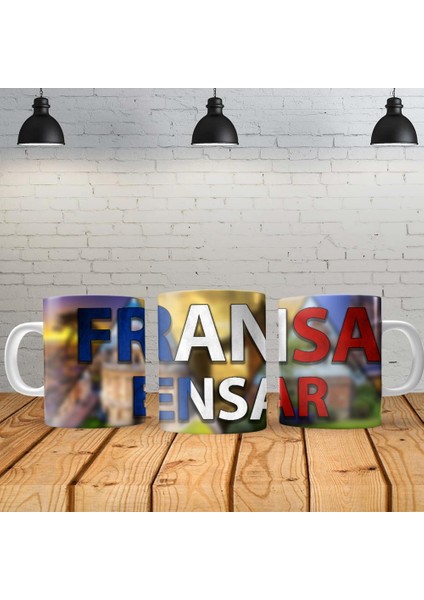 Fransa Kişiye Özel Baskılı Yeni Tasarım Sihirli Kupa Bardak Özel Kutusunda