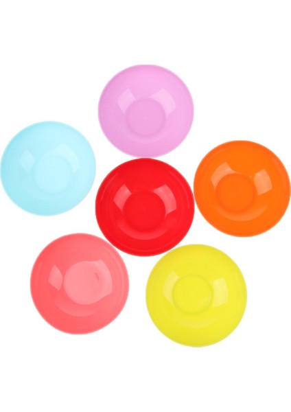 6pcs Çok Renkli Plastik Kaseler Tahıl Meyve Çorbası Konteyner Açık Mekan Kampı