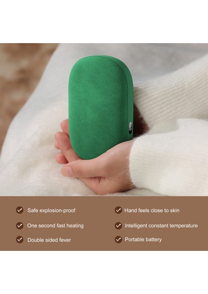 6000MAH 2'si 1 Arada Power Bank El Isıtıcı - Yeşil (Yurt Dışından) fiyatları