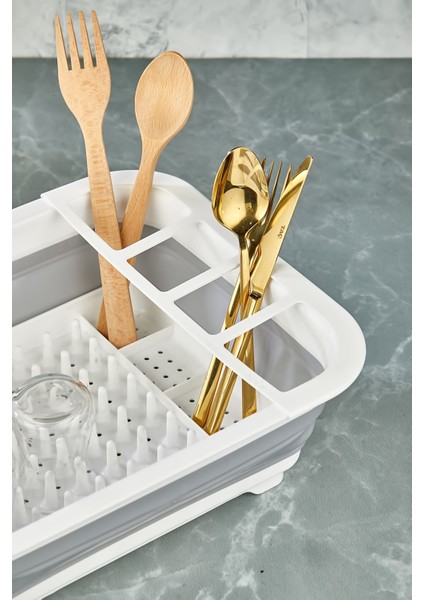 Katlanabilir Tabaklık - Katlanabilir Bölmeli Tabak ve Çatal & Kaşıklık modelleri