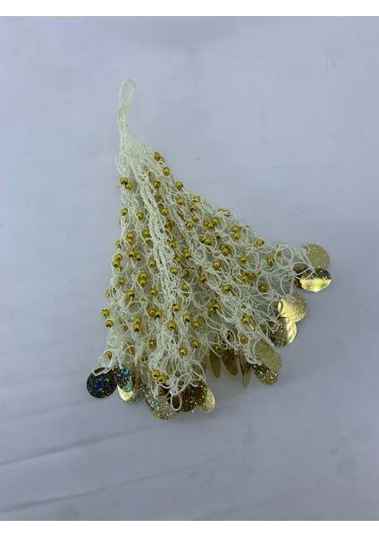 Kına ve Düğünler Için 3 Adet Boncuklu Halay Mendili El Işi Krem indirimleri