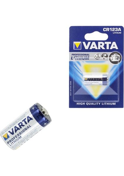Fotoğraf Makinesi Pili 3V CR123A Lityum Varta