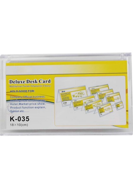 Masaüstü Isim Reklam Standı 18X10CM
