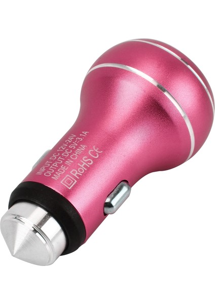 Dc 12-24V Dijital Şarj Akıllı Eşleştirme Mevcut Akıllı Şarj Çift USB Araç Şarj Cihazı (Macenta) (Yurt Dışından) fiyatları