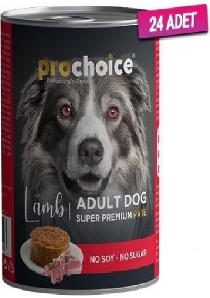24 Adet - Pro Choice Adult Kuzulu Yetişkin Köpek Konservesi 400 gr fırsatları