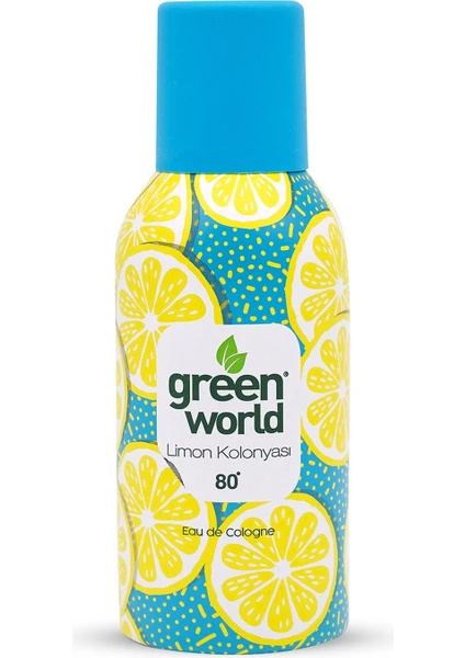 Green World Kolonya Lemon Aerosol Sprey - 150 ml