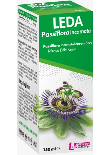 Ledapharma Pasiflora Sıvı Takviye Edici Gıda Şurup 150ml