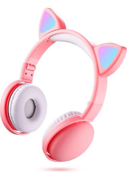 LED Kedi Kulaklık Rgb Renk Bluetooth 5.0 Kulaklık(Yurt Dışından)