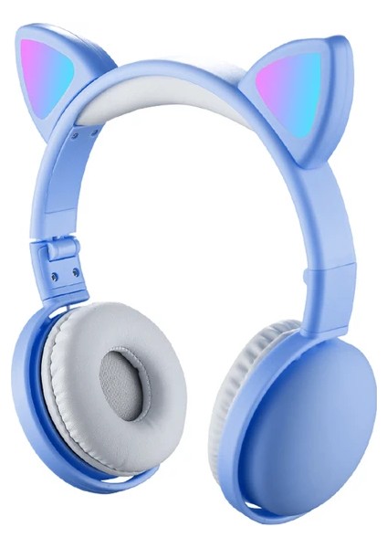 LED Kedi Kulaklık Rgb Renk Bluetooth 5.0 Kulaklık(Yurt Dışından)