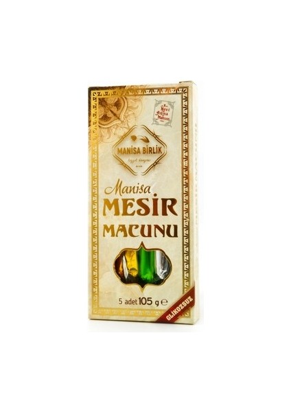 Mesir Macunu Glikozsuz 5 Adet Çubuk 105 gr