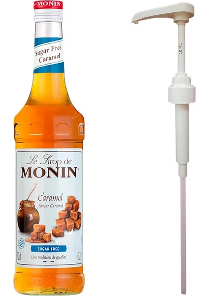 Şekersiz Karamel 700 ml Şurup + Monin Şurup Pompası