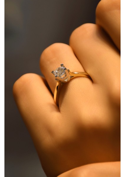 Tektaş Yüzük 14 Ayar ATS7884