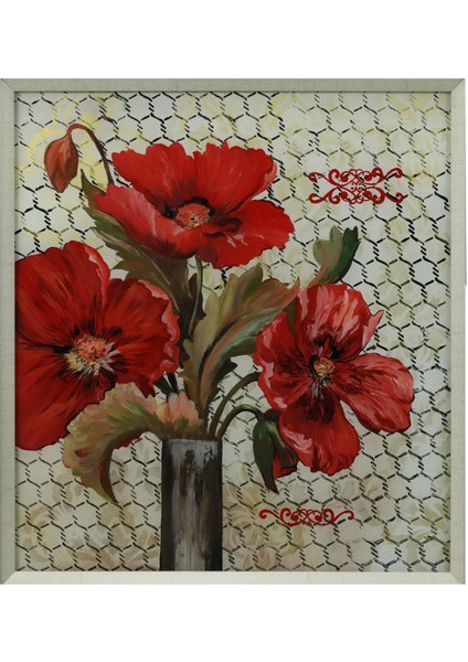 EL İŞÇİLİĞİ CAM BOYAMA TABLO 65*59 cm - 5602