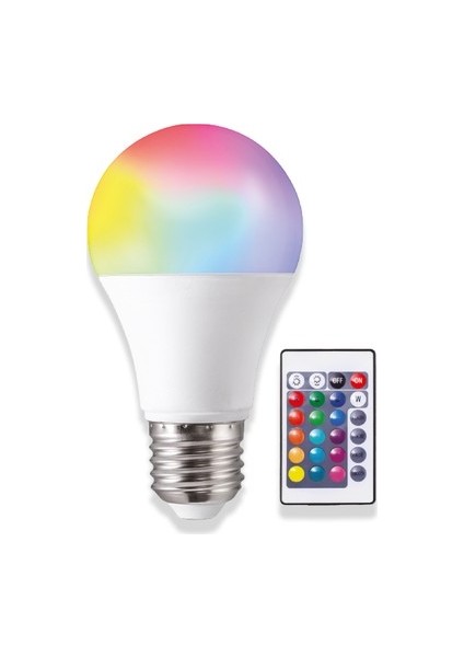 Rgb 9W Kumandalı Led Ampul