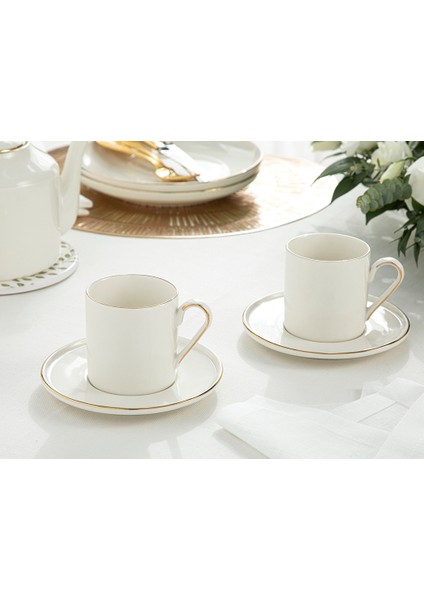 Torino Porselen 2'li Fincan Takımı 180 ml Gold