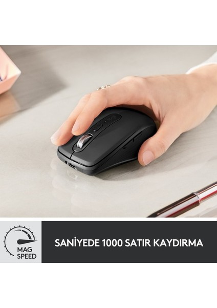 Logitech Mx Anywhere 3 Kompakt Kablosuz Mouse(Yurt Dışından)