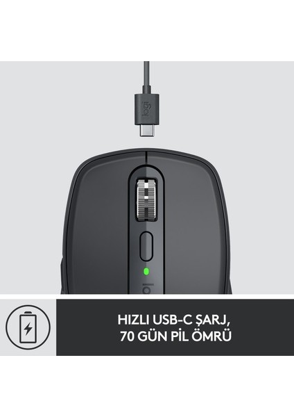 Logitech Mx Anywhere 3 Kompakt Kablosuz Mouse(Yurt Dışından)