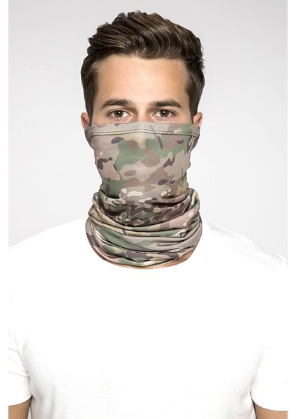 Microfiber Boyunluk Kamuflaj Multicam