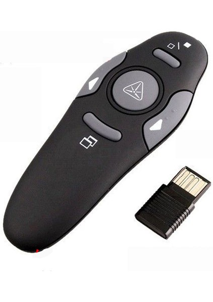 Sıcak Lazer Işaretçi Kalem Powerpoint Clicker USB Kablosuz Sunucu Sunum Uzaktan Kumandalı Projektör Ppt Slaytlar Işaretleme Kalemleri