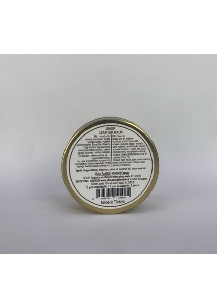 Leather Balm Deri Bakım Onarıcı Koruyucu Yağ 100 ml