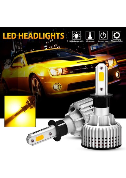 2 Adet Ultra Parlak Otomatik Kamyon LED Far Ampulleri Değiştirme 36W/AMPUL 9-32V - Gümüş H3 (Yurt Dışından) modelleri