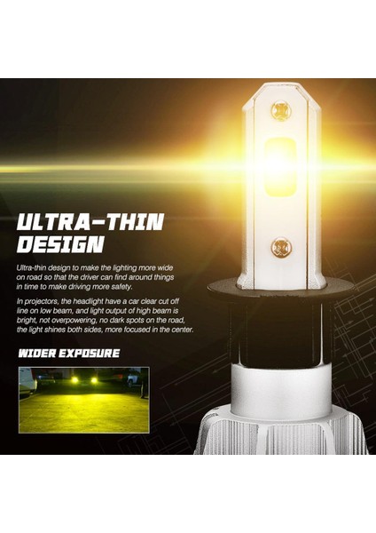 2 Adet Ultra Parlak Otomatik Kamyon LED Far Ampulleri Değiştirme 36W/AMPUL 9-32V - Gümüş H3 (Yurt Dışından) indirimleri