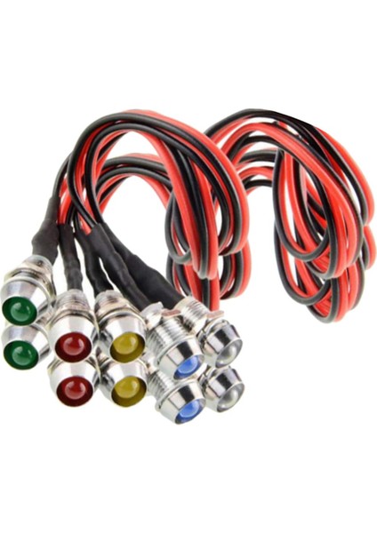 6x 10X 12V 10MM Işık Lambası Yönlü Araba Motosikleti 6 Adet (Yurt Dışından) fırsatları