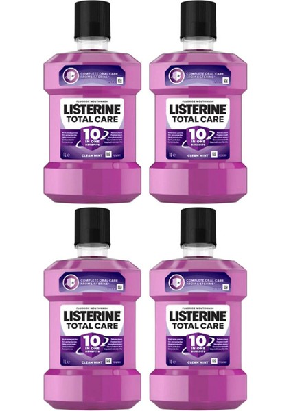 Total Care 10ın1 Gargara 1lt, Ağız Kokusu Ve Diş Koruyucu Tabakası Için 10 Fayda 4 Adet