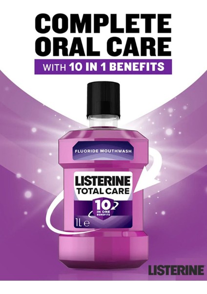 Total Care 10ın1 Gargara 1lt, Ağız Kokusu Ve Diş Koruyucu Tabakası Için 10 Fayda 6 Adet fiyatları
