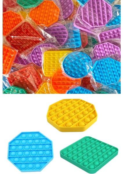Pop It Push Bubble Fidget Özel Popit Duyusal Oyuncak Zihinsel Stres Oyunu 1 Adet