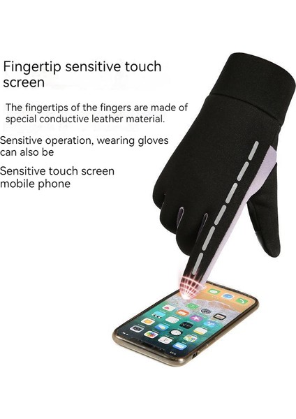 Sonbahar ve Kış Erkek Bisiklet Açık Dokunmatik Ekran Kadife Kalın Pamuklu Bisiklet Motosiklet Kayak Eldivenleri (Yurt Dışından) modelleri