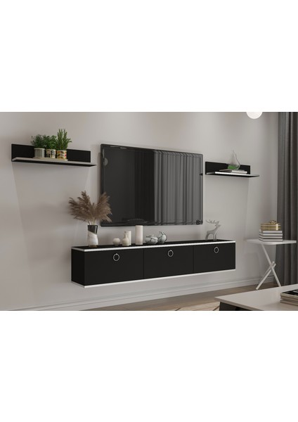 Orion Tv Ünitesi 150 cm Siyah-Gümüş