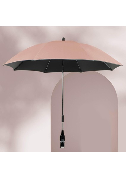Güneş Puset Klipsi Şemsiyesi Pembe (Yurt Dışından)