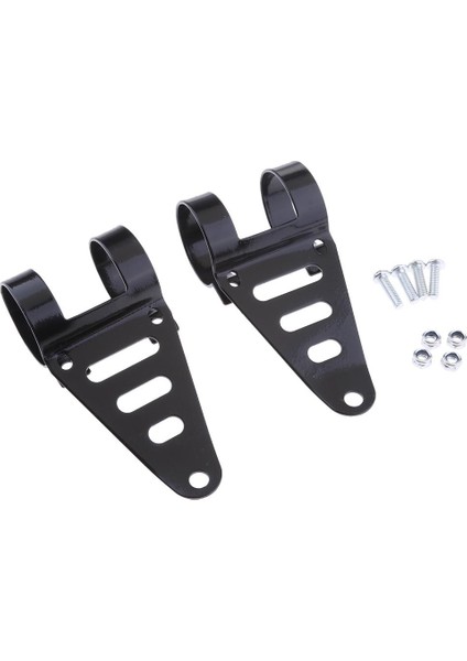 2x Siyah 41MM-43MM Motosiklet Far Çatal Montaj Braket Far Tutucu (Yurt Dışından) modelleri