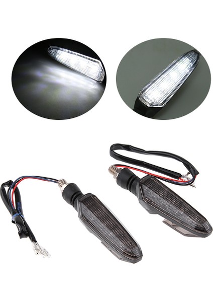 2 Adet Parça Motosiklet 12VLED Winkerlight Gösterge Lambası Yamaha- Beyaz Için Uygun (Yurt Dışından) fiyatları