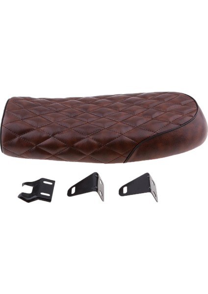 Honda Cb Kawasaki Yamaha Suzuki Için Düz Brat Cafe Racer Koltuğu Bmw Brown (Yurt Dışından)