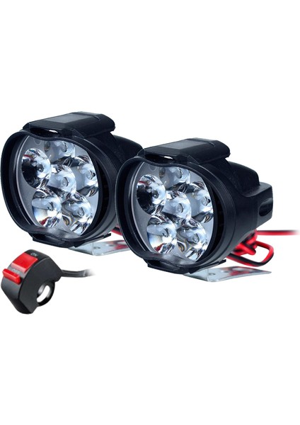 Evrensel LED Motosiklet Far + Anahtar Kafa Açık Siyah Sis Spot (Yurt Dışından) modelleri