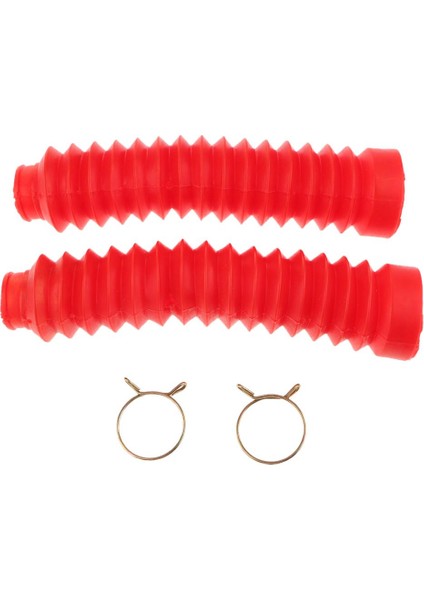 Ön Çatal Toz Kapağı Motosiklet Şok Emici Botlar Kırmızı 210X42X25MM (Yurt Dışından) fiyatları