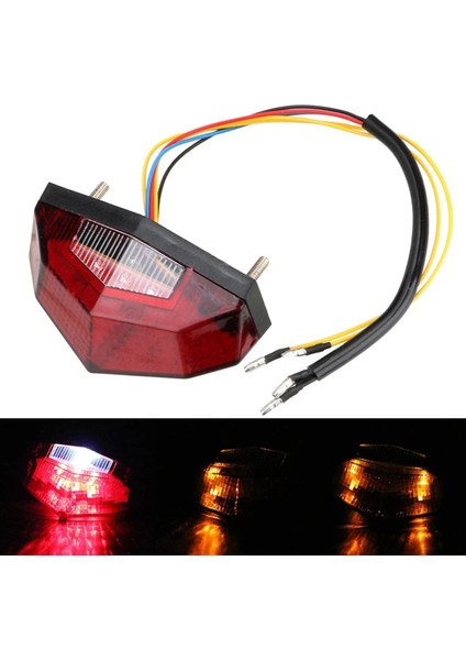 12V Kırmızı Evrensel Motosiklet Freni Tail Işık Signaal Gösterge Lambası (Yurt Dışından) fiyatları